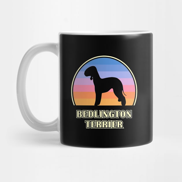 Bedlington Terrier Vintage Sunset Dog by millersye